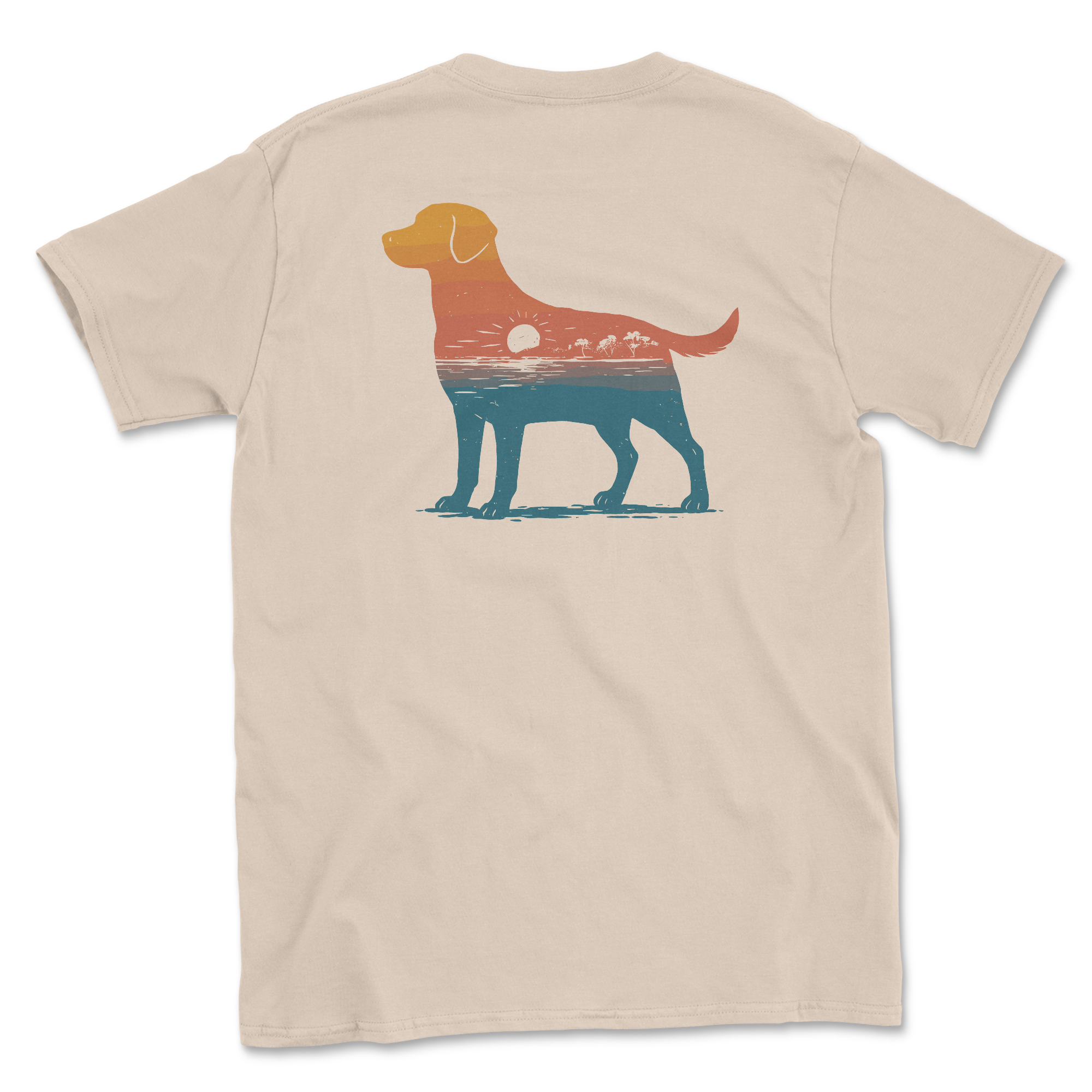 Coastal Canine - orange (Adult Short Sleeve T-Shirt)