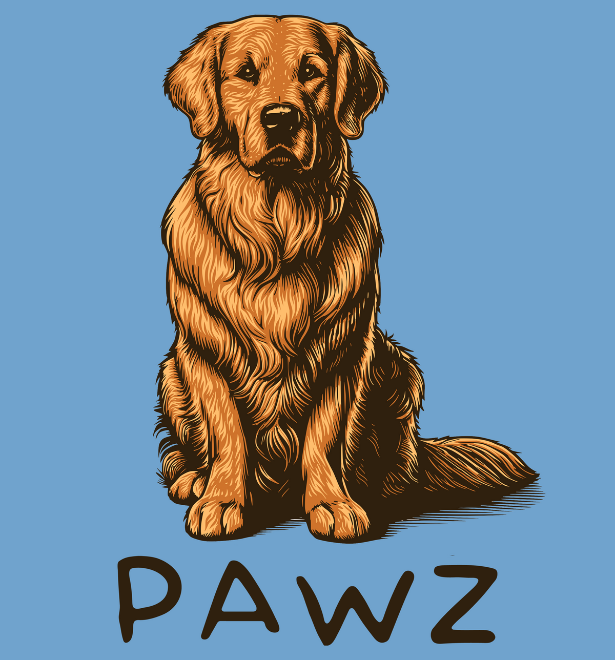 Golden Retriever (Adult Short Sleeve T-Shirt) (Super Sale)