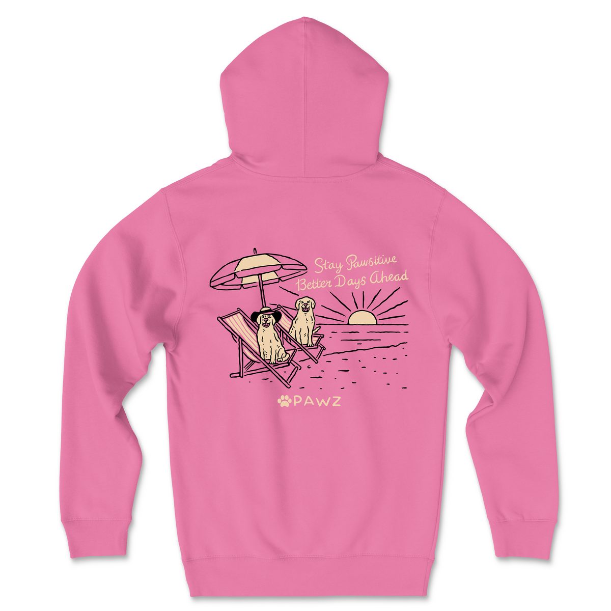 Pawsitive Vibes (Adult Hoodie)