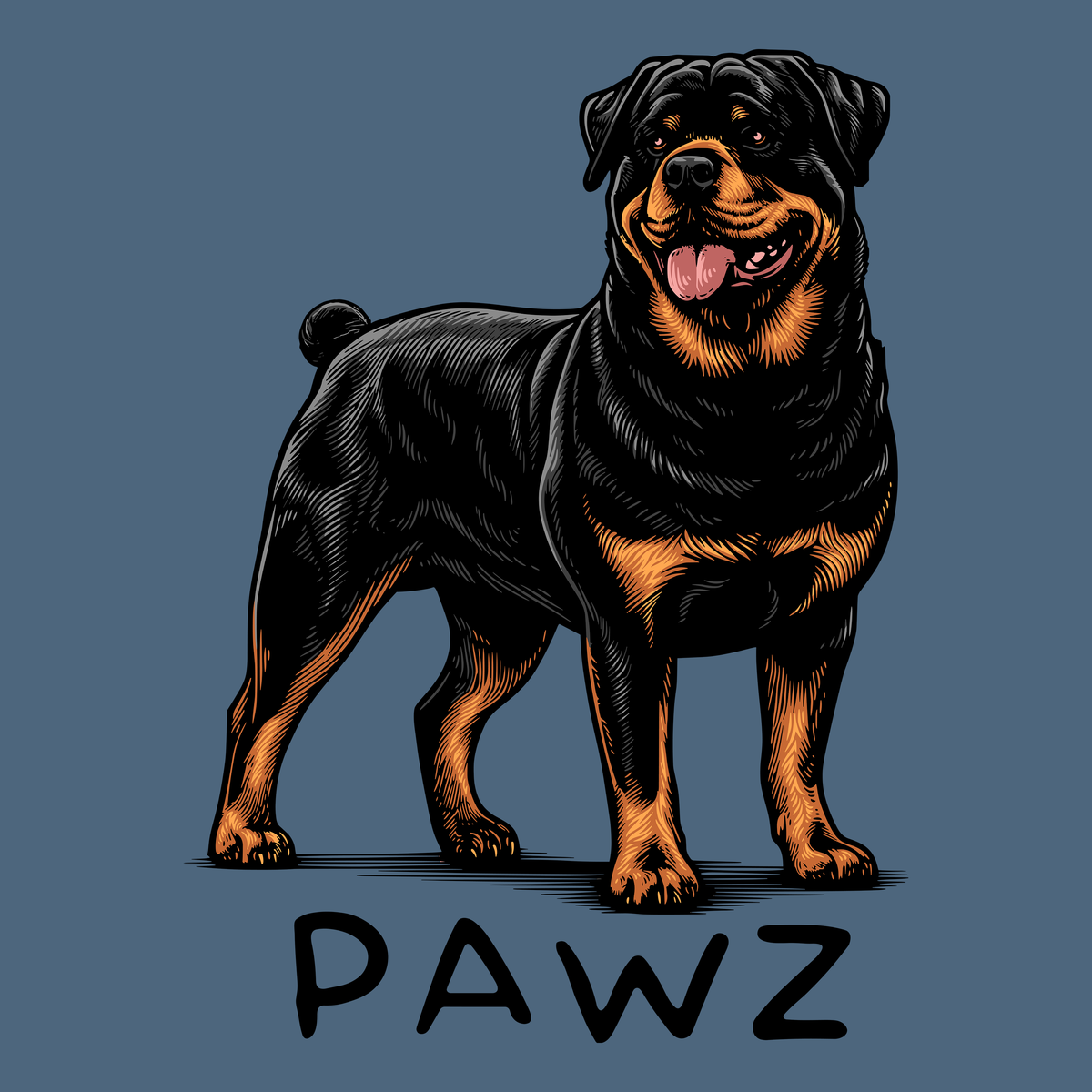 Rottweiler Nub (Adult Hoodie)
