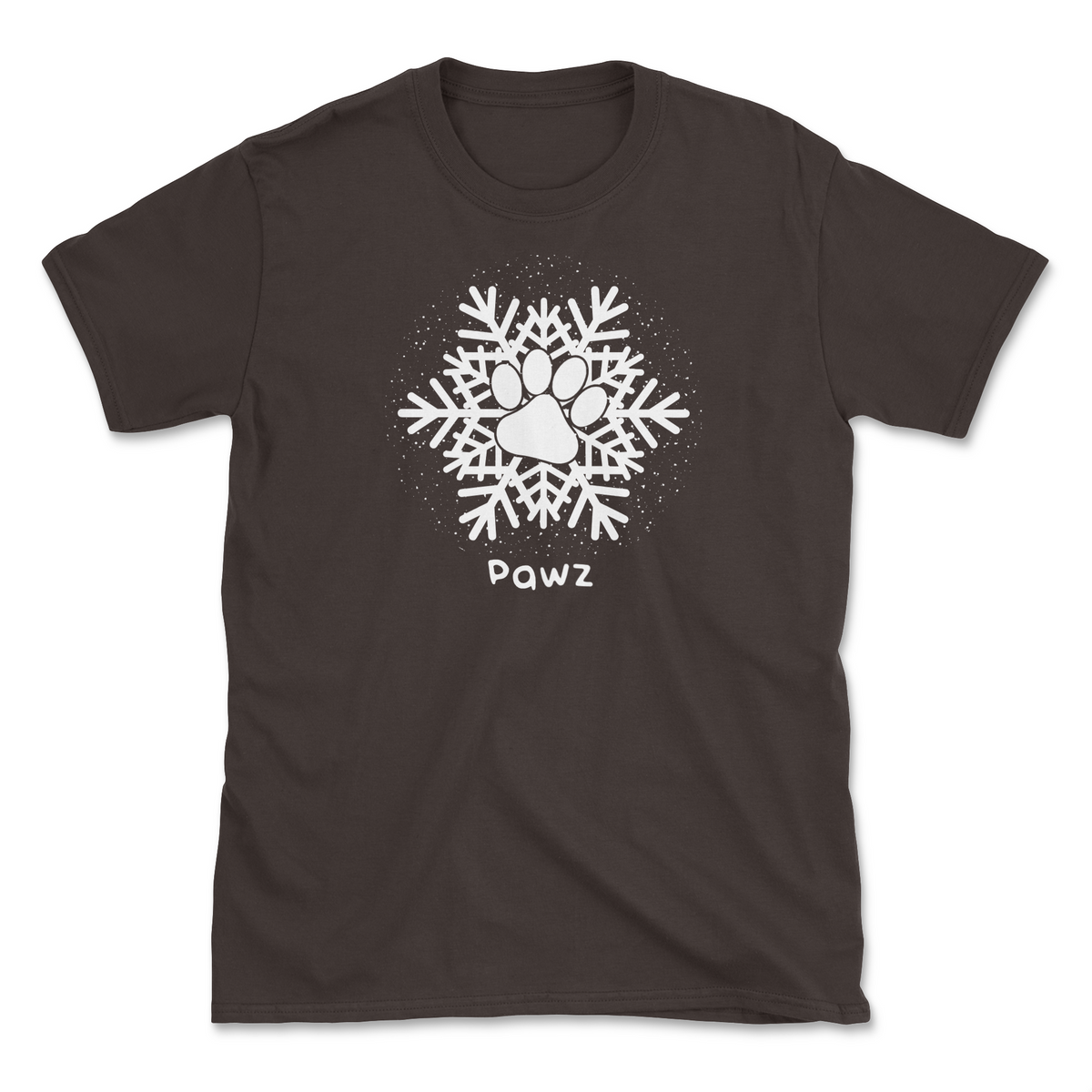 Snowflake - Front Print (Adult Short Sleeve T-Shirt)