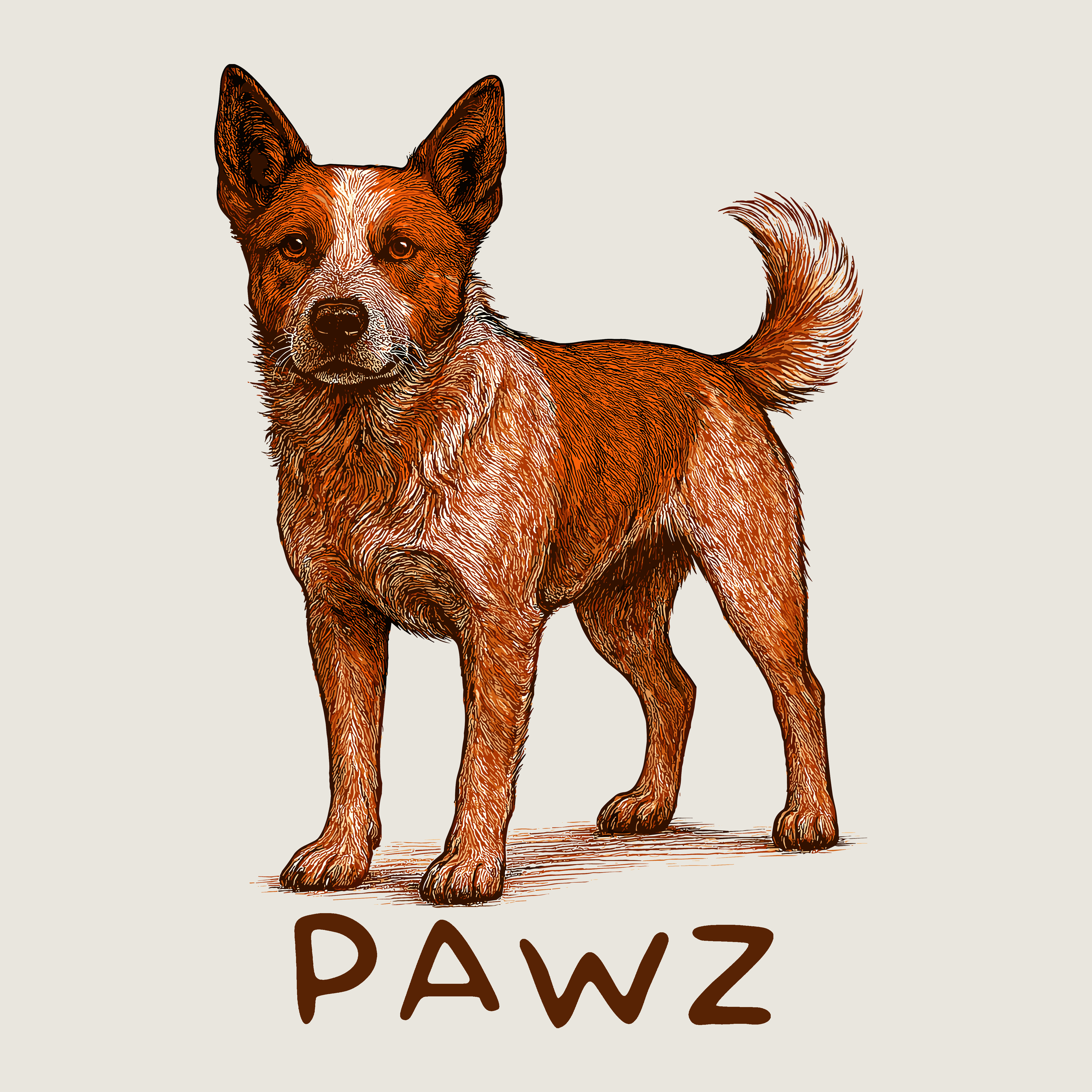 Red Heeler (Adult Hoodie)