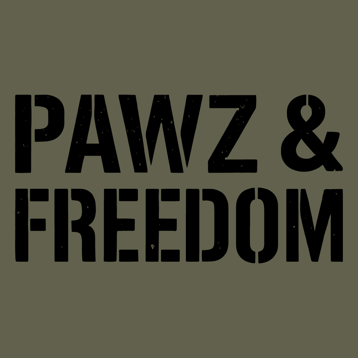 Pawz & Freedom (Front Print) (Adult Hoodie)