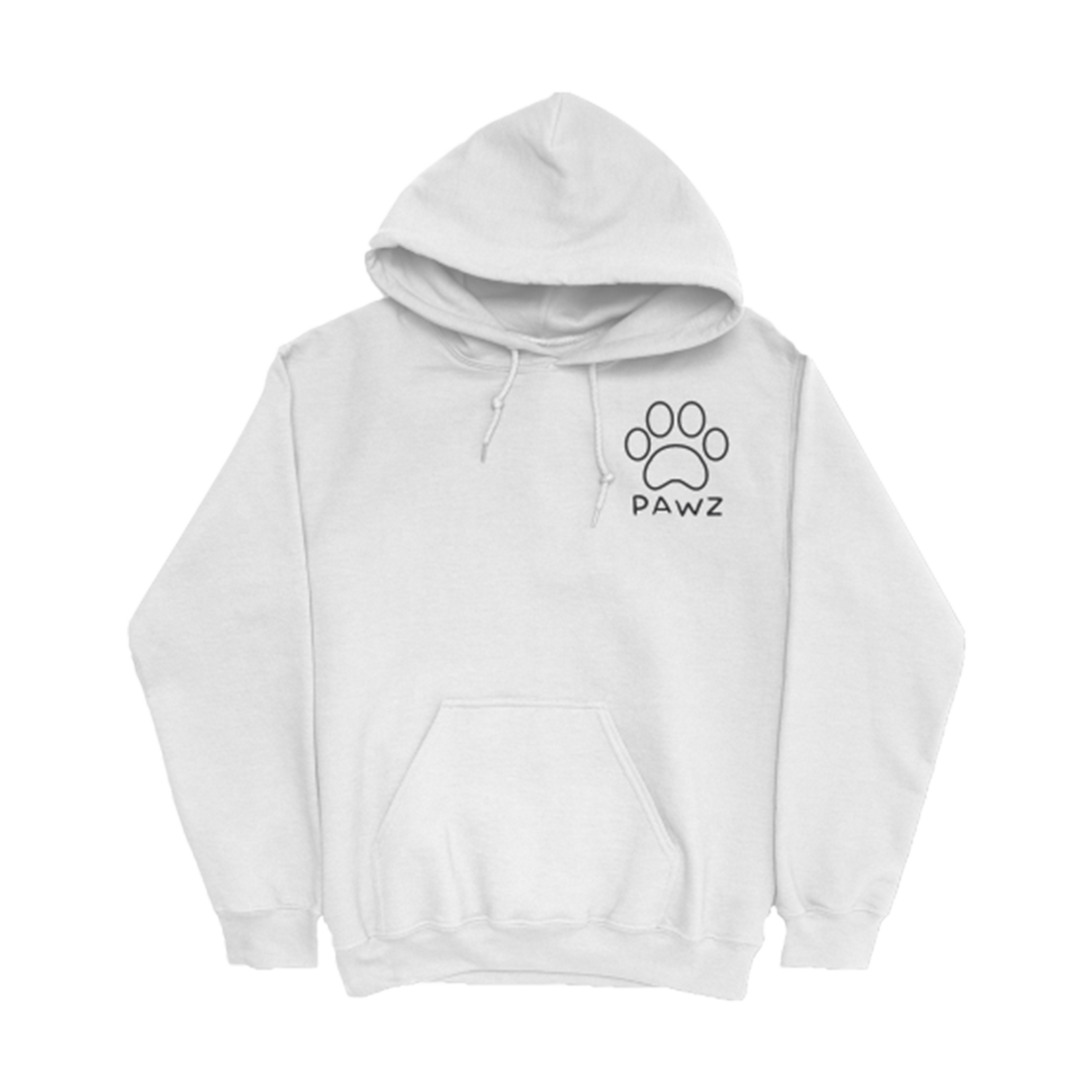 Salty Pawz White/Grey (Adult Hoodie)