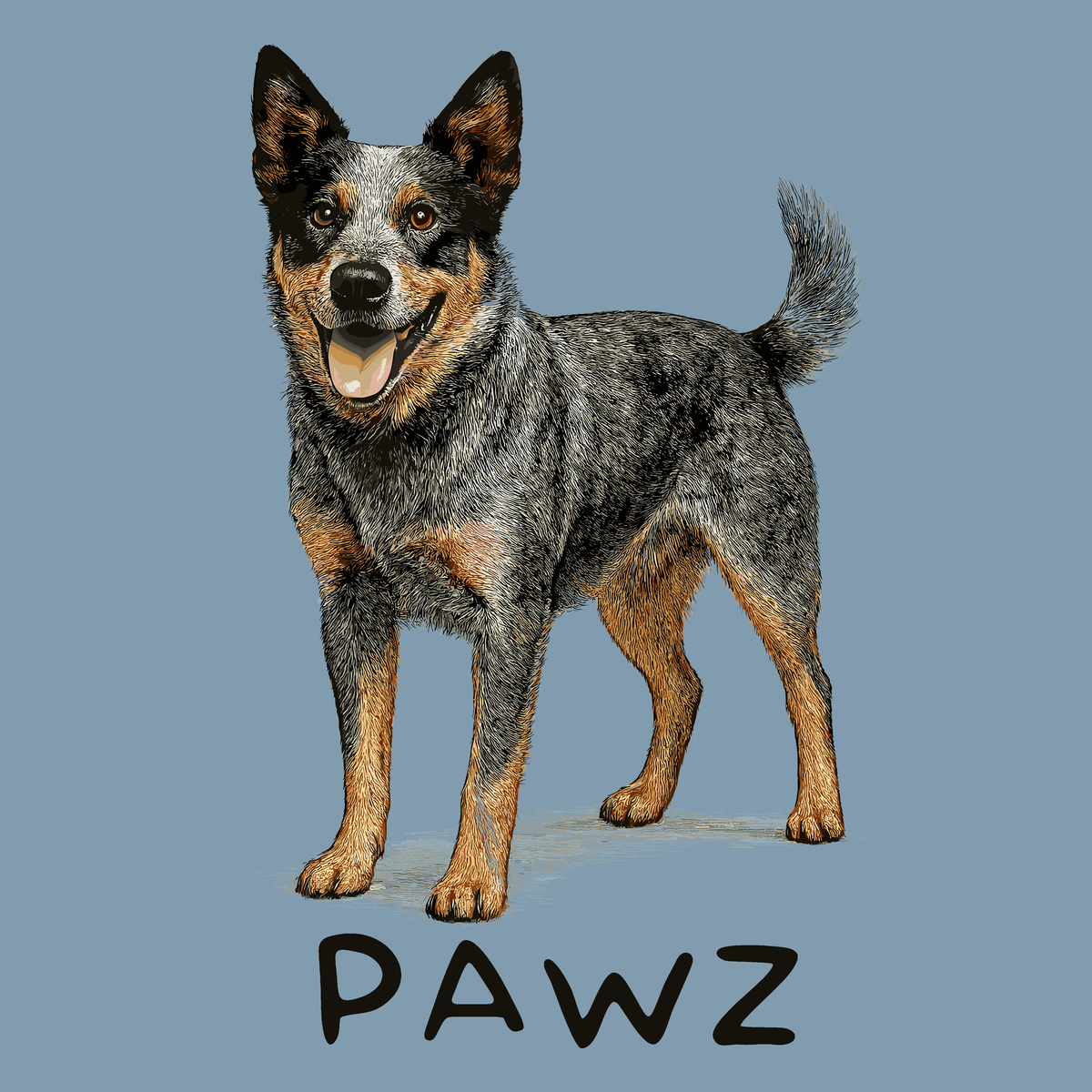 Blue Heeler (Adult Short Sleeve T-Shirt)